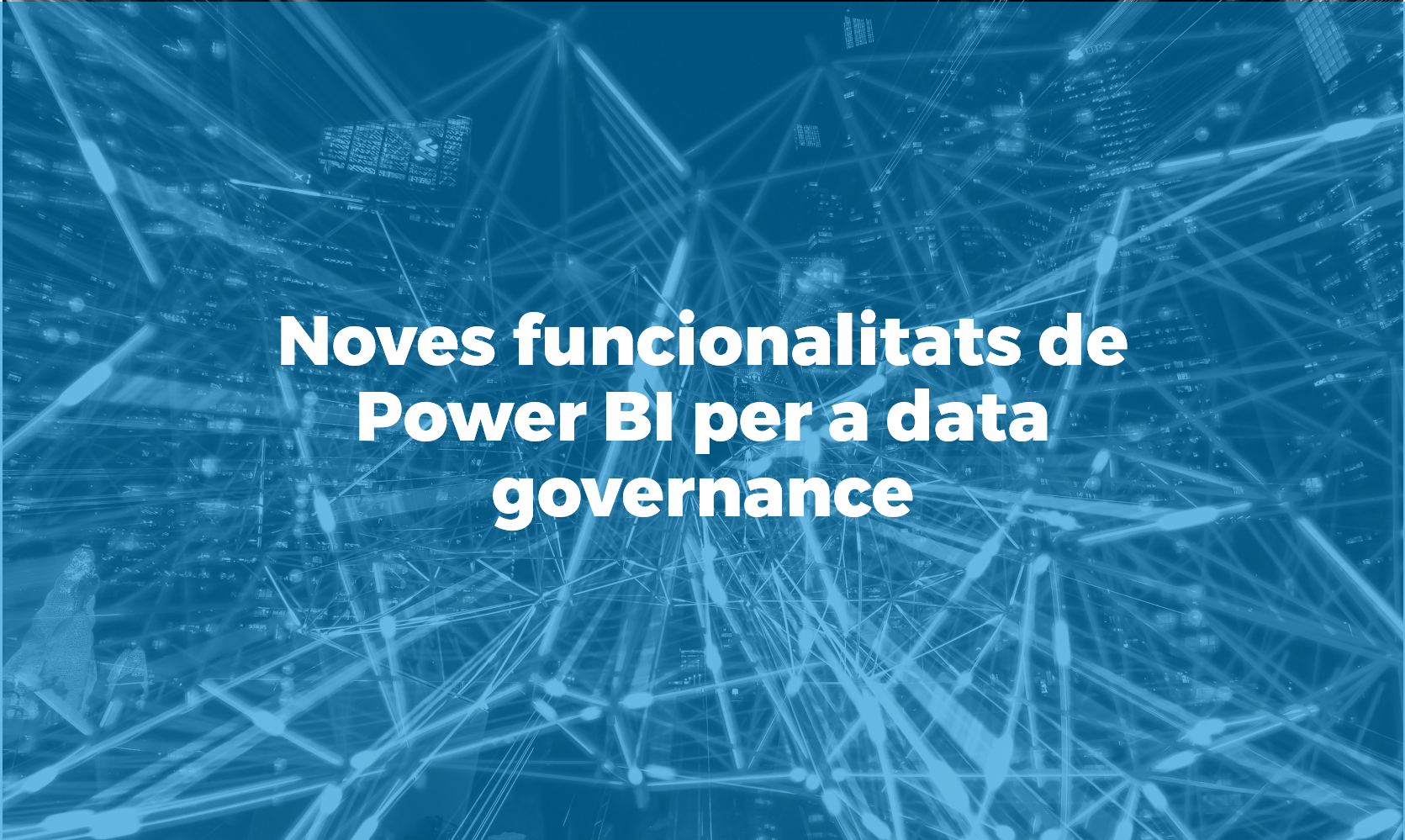 Power BI per a data governance